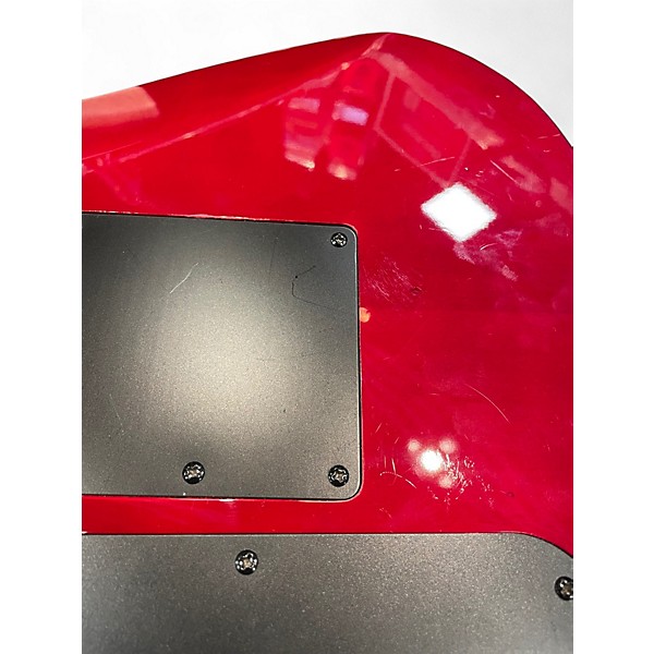 Used Jackson JS34Q Dinky Transparent Red Solid Body Electric Guitar