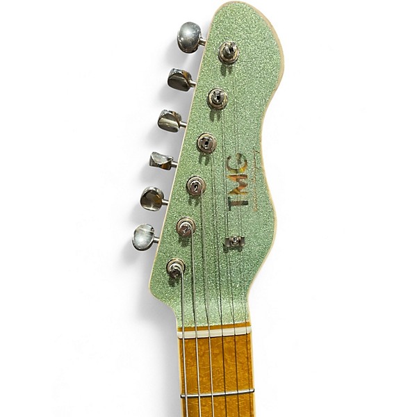 Used TMG GATTON CUSTOM SEAFOAM GREEN SPARKLE Hollow Body Electric Guitar