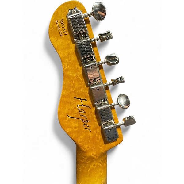 Used TMG GATTON CUSTOM SEAFOAM GREEN SPARKLE Hollow Body Electric Guitar