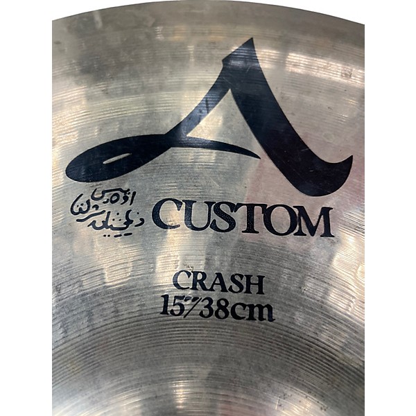 Used Zildjian 15in A Custom Crash Cymbal