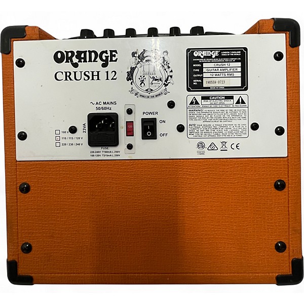 Used Orange Amplifiers Crush 12 Guitar Combo Amp