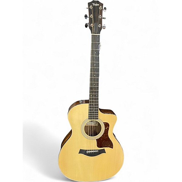 Used Taylor 214CE Plus Natural Acoustic Electric Guitar