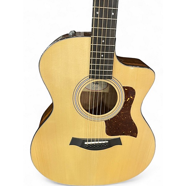 Used Taylor 214CE Plus Natural Acoustic Electric Guitar
