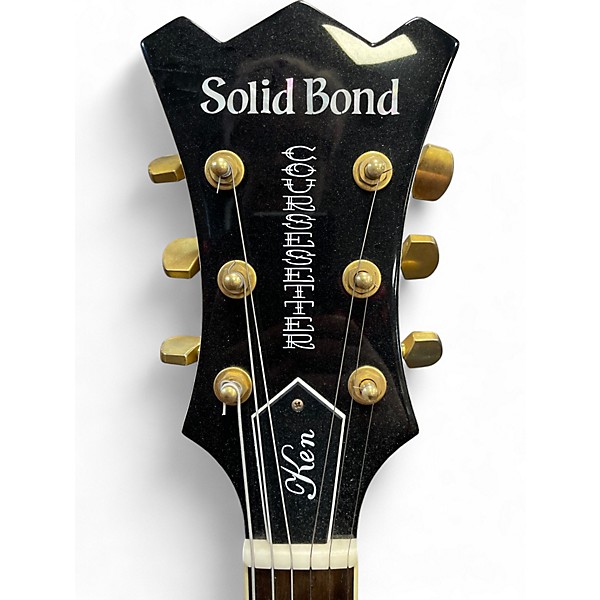 Used Solid Bond SBKYCSRG White Hollow Body Electric Guitar