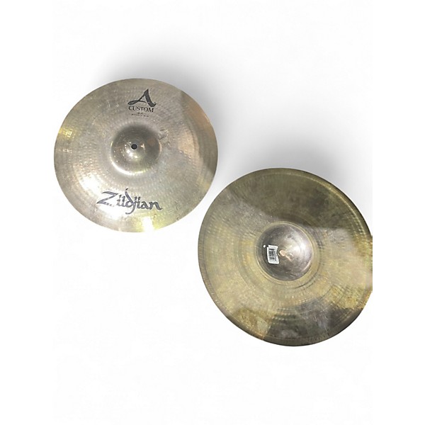 Used Zildjian 14in A CUSTOM HIHAT Cymbal