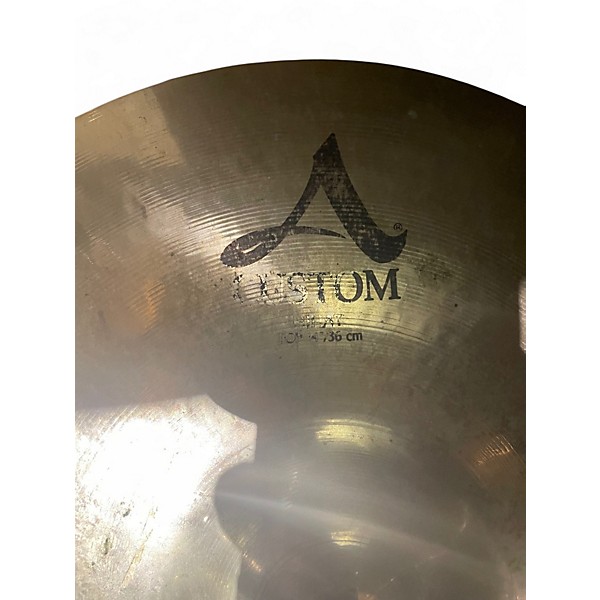 Used Zildjian 14in A CUSTOM HIHAT Cymbal