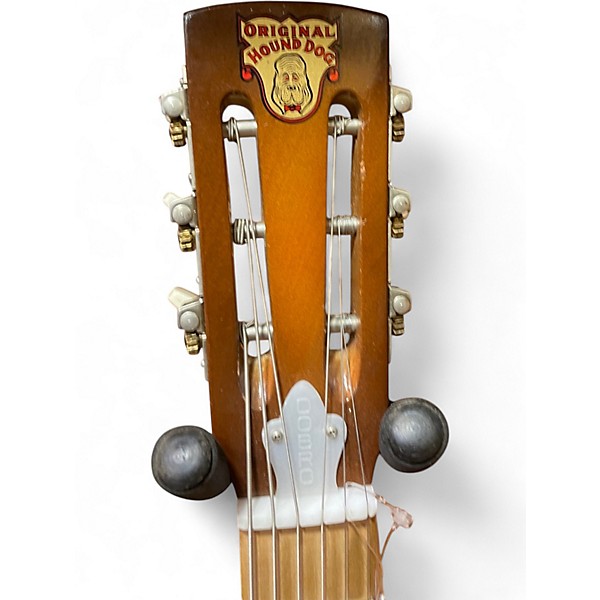 Used Dobro Hound Dog Round Neck 2 Tone Sunburst Resonator Guitar