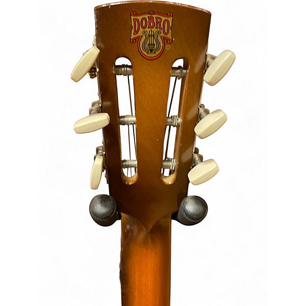 Used Dobro Hound Dog Round Neck 2 Tone Sunburst Resonator Guitar