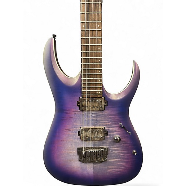 Used Ibanez RGA61AL Trans Purple Solid Body Electric Guitar