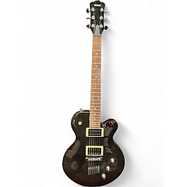 Used Yamaha AES620 Flametop Charcoal Solid Body Electric Guitar