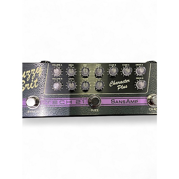 Used Tech 21 Sansamp Character Plus Fuzzy Brit Effect Pedal