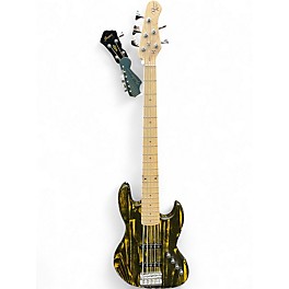 Used Michael Kelly ELEMENT 5 YELLOW CERUSE Electric Bass Guitar
