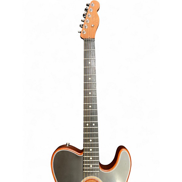 Used Fender American Acoustasonic Telecaster Black Acoustic Electric Guitar