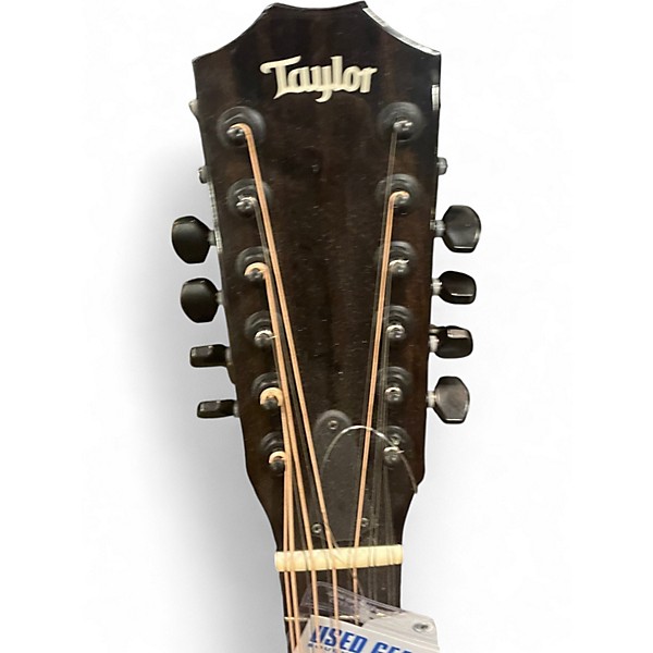 Used Taylor 250CE Black 12 String Acoustic Guitar