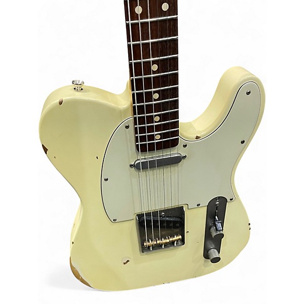 Used Nash Guitars T63 White Relic Solid Body Electric Guitar