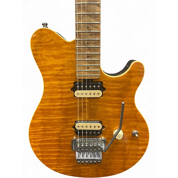 Used Ernie Ball Music Man Axis Amber Solid Body Electric Guitar