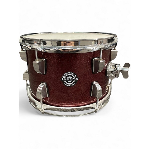 Used Ludwig  4 Piece BREAKBEAT  RED Drum Kit