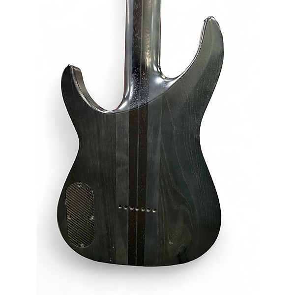 Used 2022 Schecter Guitar Research KM-7 MK-II Trans Black Solid Body Electric Guitar