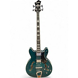 Used Hagstrom Viking BASS Trans Blue Electric Bass Guitar