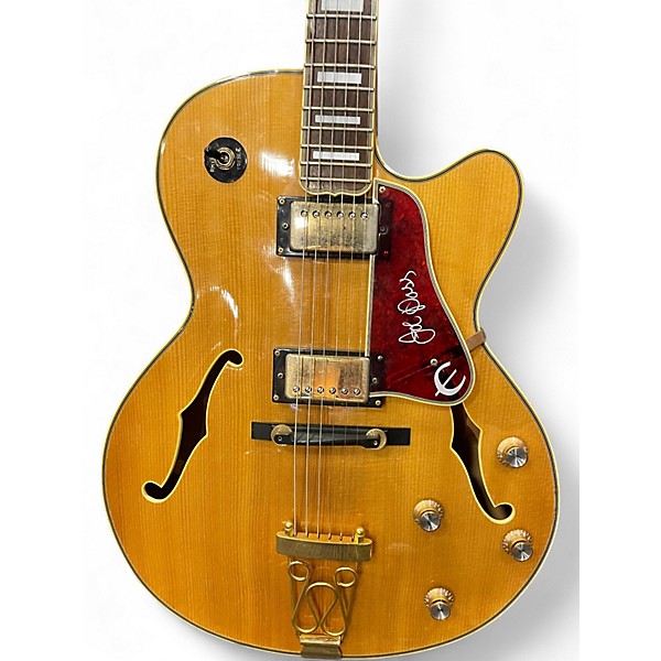 Used Epiphone Joe Pass Emperor II Natural Hollow Body Electric Guitar