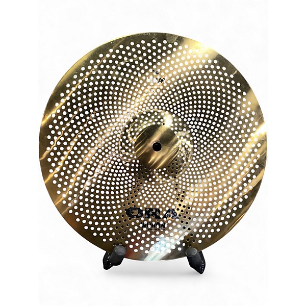 Used Wuhan Cymbals & Gongs 14in ora low noise Hi Hat Pair Cymbal