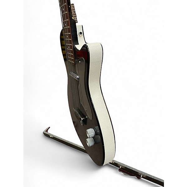 Vintage 1960s Silvertone 1444 Black Electric Bass Guitar