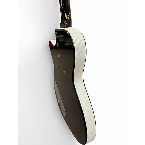 Vintage 1960s Silvertone 1444 Black Electric Bass Guitar