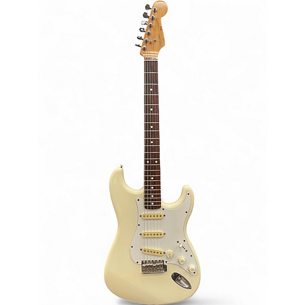 Used 1988 Squier stratocaster  Vintage White Solid Body Electric Guitar