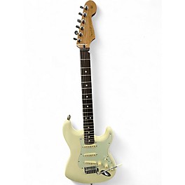 Used Starcaster by Fender Stratocaster Alpine White Solid Body Electric Guitar
