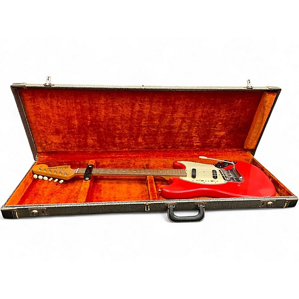 Vintage 1966 Fender Mustang DAKOTA RED REFINISH Solid Body Electric Guitar