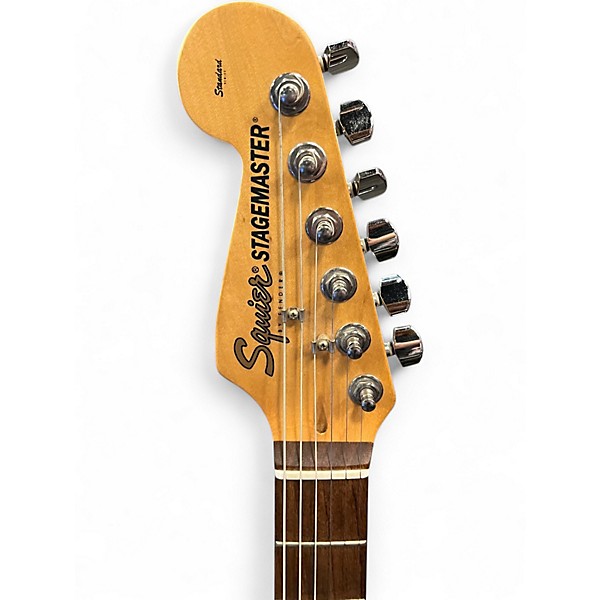 Used Squier Stagemaster Stratocaster Black Onyx Solid Body Electric Guitar