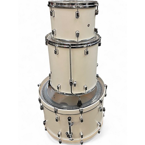 Used Pearl 3 Piece DECADE MAPLE WHITE SATIN PEARL Drum Kit