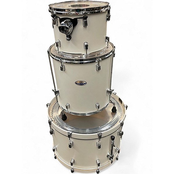 Used Pearl 3 Piece DECADE MAPLE WHITE SATIN PEARL Drum Kit