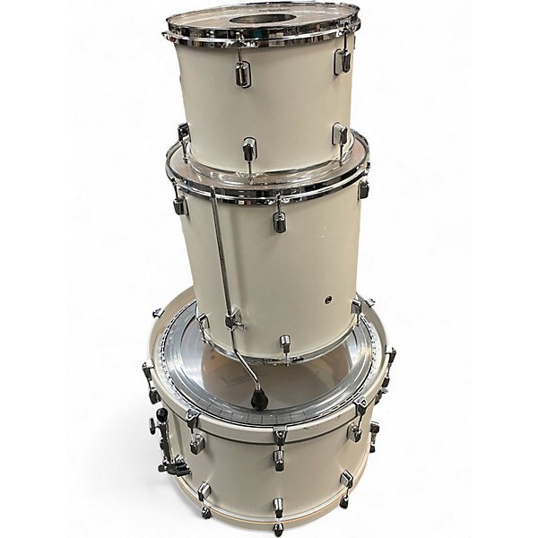 Used Pearl 3 Piece DECADE MAPLE WHITE SATIN PEARL Drum Kit