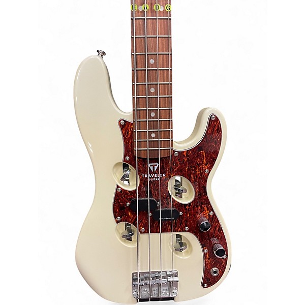 Used Traveler Guitar TB4P Alpine White Electric Bass Guitar