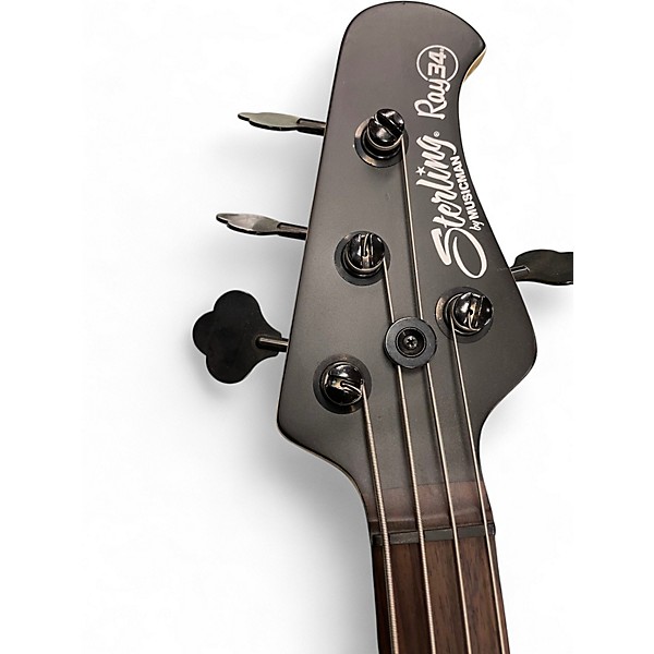 Used Sterling by Music Man Ray34 Black Electric Bass Guitar Black