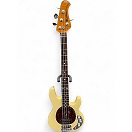 Used Ernie Ball Music Man STINGRAY CLASSIC Vintage White Electric Bass Guitar
