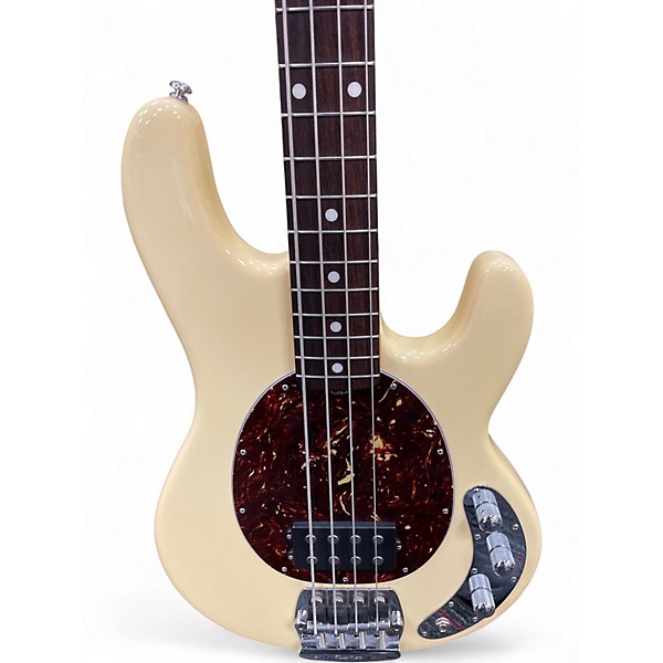 Used Ernie Ball Music Man STINGRAY CLASSIC Vintage White Electric Bass Guitar