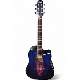 Used Lindo Swallow V2  Purple Acoustic Electric Guitar