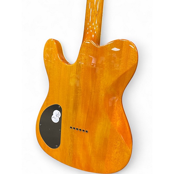 Used Fender Special Edition Custom Telecaster FMT HH Amber Solid Body Electric Guitar