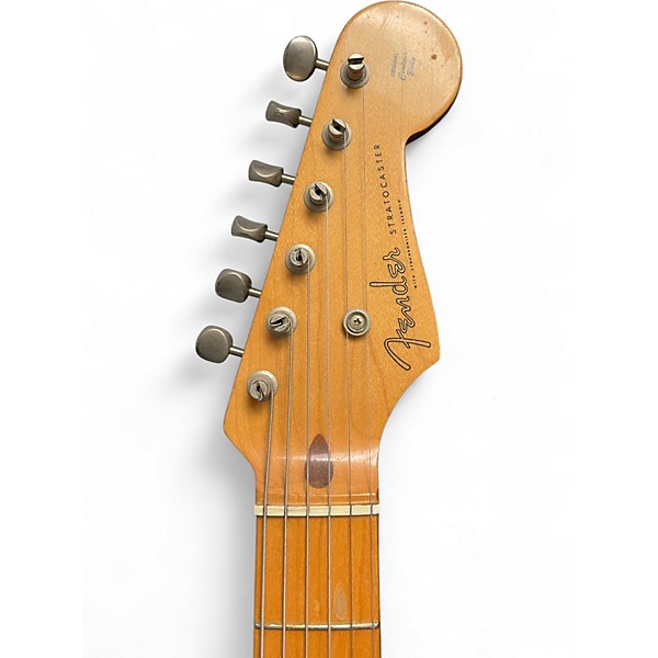 Used Fender STRATOCASTER Black Solid Body Electric Guitar