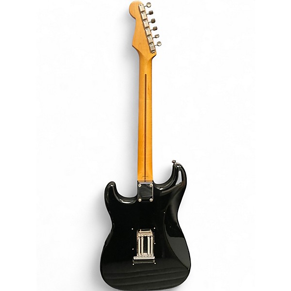 Used Fender STRATOCASTER Black Solid Body Electric Guitar