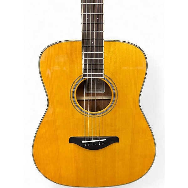 Used Yamaha FG TRANS ACOUSTIC Natural Acoustic Electric Guitar