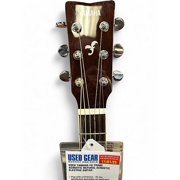 Used Yamaha FG TRANS ACOUSTIC Natural Acoustic Electric Guitar