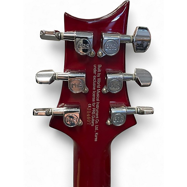Used PRS SE Custom 24 Trans Red Solid Body Electric Guitar