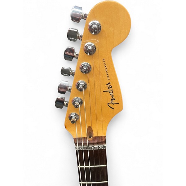 Used Fender American Deluxe Fat Stratocaster Cream Solid Body Electric Guitar