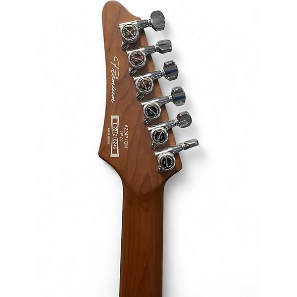 Used Ibanez AZ24P1QM AQUA BURST Solid Body Electric Guitar