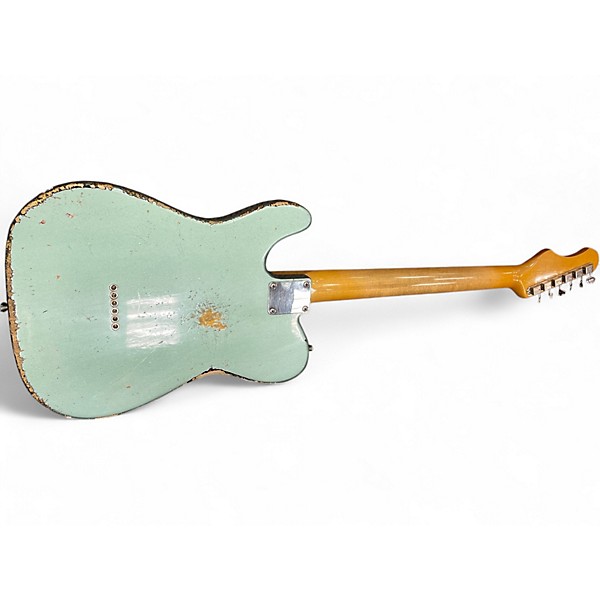 Used Shabot Lion Firemist Silver Over 3 Tone Sunburst Solid Body Electric Guitar