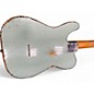 Used Shabot Lion Firemist Silver Over 3 Tone Sunburst Solid Body Electric Guitar