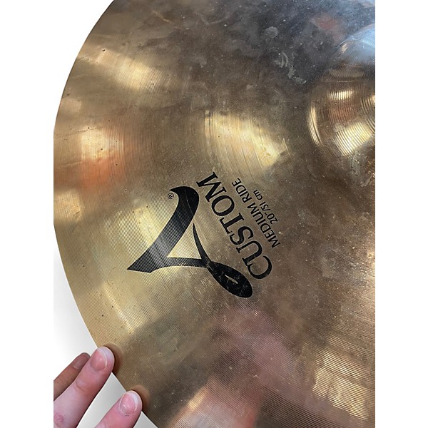 Used Zildjian 20in A Custom Medium Ride Cymbal